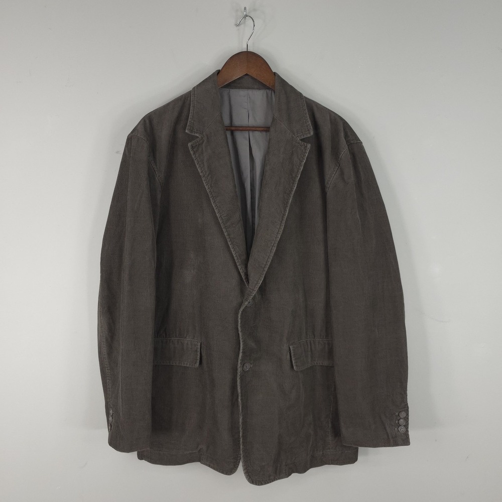 J Crew Blazer Mens Large Brown Corduroy Sport Coat Jacket 65760 FA 04 L Regular
